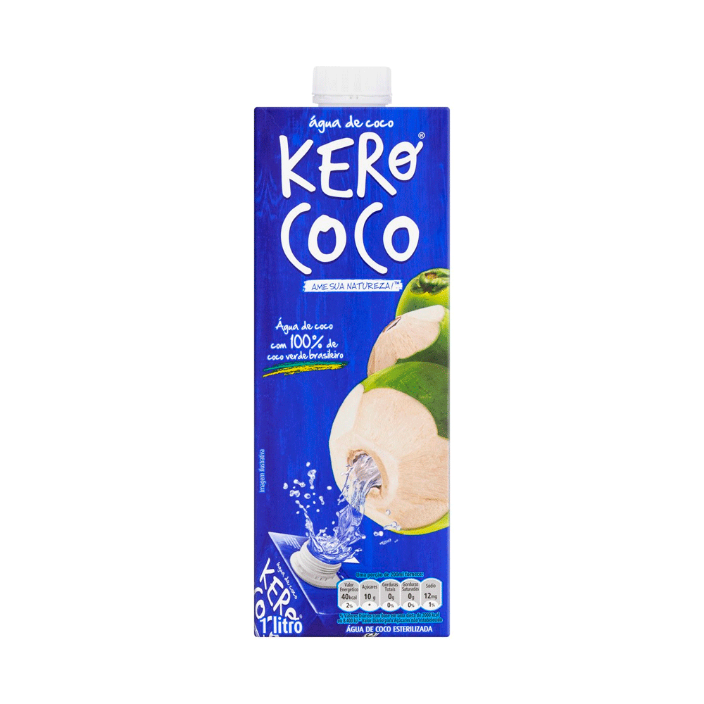 Água de Coco Esterilizada Kero Coco Caixa 1l Supermercado Copercana